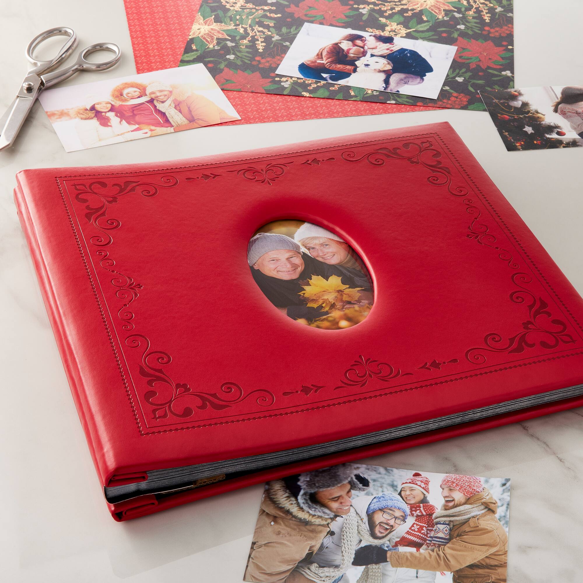 Red Faux Leather Mega Scrapbook by Recollections®